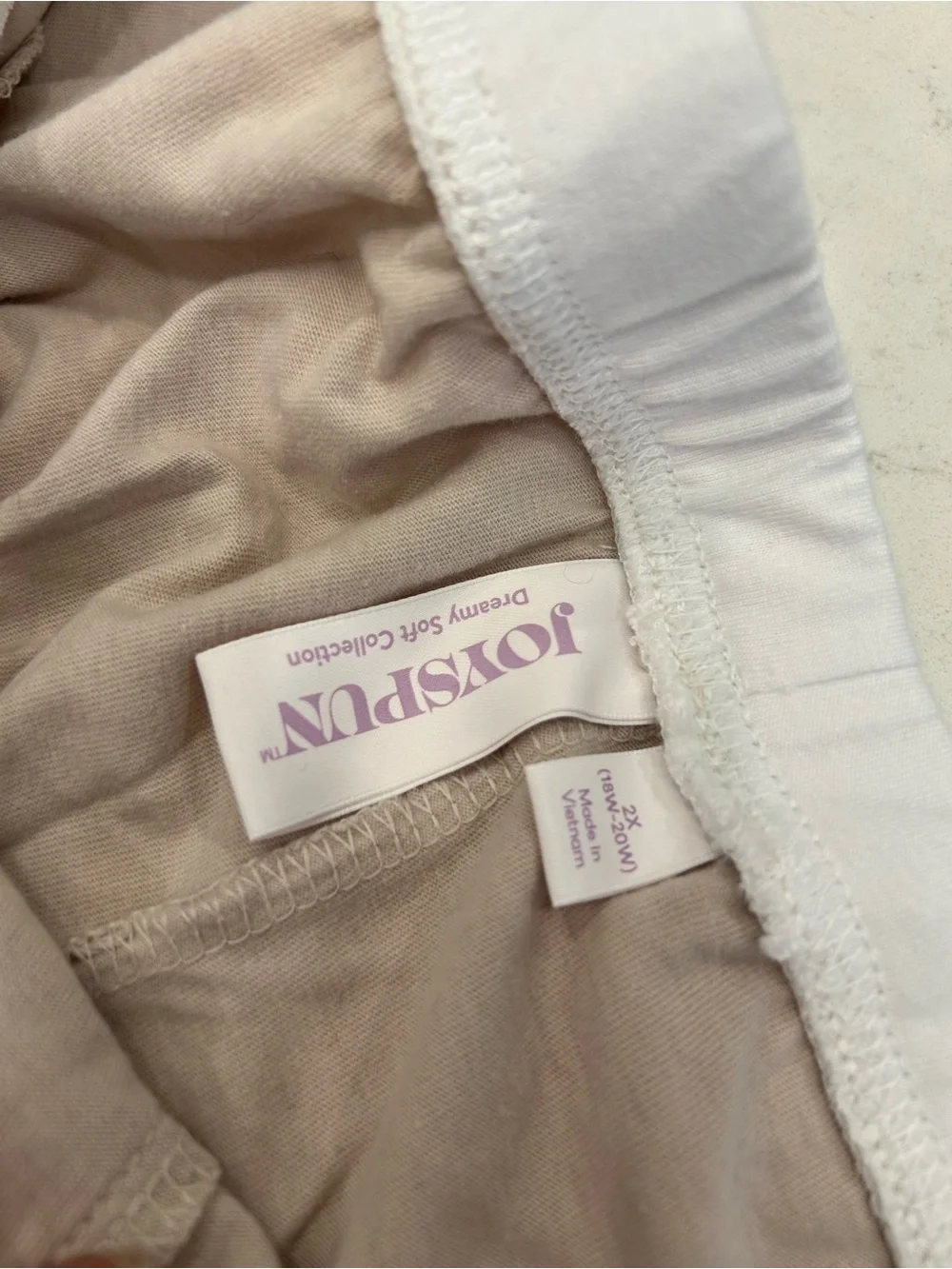 Women's Neutral Sleep Tank and Boxer Short Set - Cream/Tan